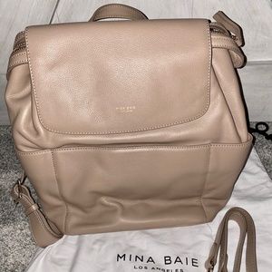 Mina Baie Kinney Backpack Leather Vegan color Sand
